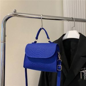 Sacs &Agrave; Main Tendance R&eacute;tro Pour Femmes, Sacs &Agrave; Bandouli&egrave;re Carr&eacute;s De Luxe De Styliste, Fourre-Tout Initi&eacute;s, Nouvelle Collection 2024.Blue. - Neuf