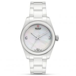 Ladies Watch Swiss Military Smwlg0005101, Quartz, 32mm, 5atm - Neuf