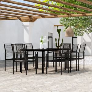 Prolenta Premium - Ensemble &Agrave; Manger De Jardin 9 Pcs Noir - Neuf