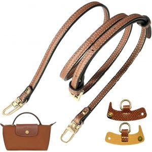 JGD-Mini sangle de sac pour Longchamp, boucle r&eacute;glable sans perforation pour mini sangle de sac Longchamp, sangle Longchamp en cuir, pas besoin de poin&ccedil;onner, boucle r&eacute;glable - Neuf