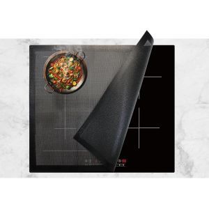 AYUHR-60x52cm Tapis de Protection Plaque Induction Protege Plaque Induction Silicone Protection Plaque de Cuisson Induction (Magnétique) Tapis de Cuisson à Induction en Silicone Anti Rayures Non Slip - Neuf