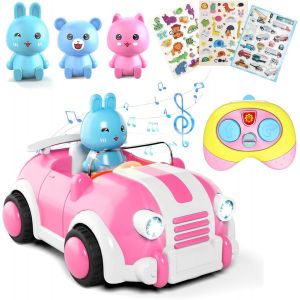 KAJGL-Voiture Télécommandée,Musique Et Lumière,Voiture Telecommandé Enfant Garçon Fille 3Ans Et + - Neuf