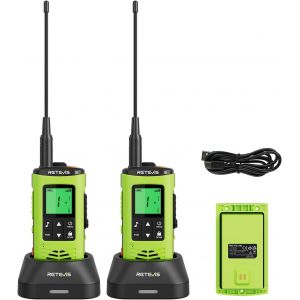 Eztalk 64S Walkie Talkie,Walkie Talkie Impermeabili Ip68 Per Adulti A Lungo Raggio,Torcia Ricaricabile Anticorrosione,Allarme Sos,Radio Bidirezionale Per Kayak,Surf,Pesca (1 Paio) - Neuf