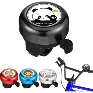 Kal-Sonnette De Vélo Pour Enfant - Sonnette De Vélo Pour Fille/Garçon - Avec 1 Autocollant Dans Différents Motifs - Vélo D'enfant, Vélo D'enfant - Vtt - Neuf