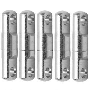 5pcs / Set Colonne En Acier Inoxydable Type 360 Roulement Rotatif &Eacute;merillons De P&ecirc;che Connecteur De Crochet4# - Neuf