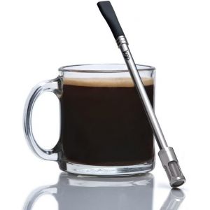 Cmws-- La Paille D'infusion Originale Pour Café Et Thé - Cafetière Portable - Passoire En Acier Inoxydable À Portion Unique - Fonction De Filtre Pour Infusion Chaude Et Froide - Paille Yerba Mate Pou - Neuf