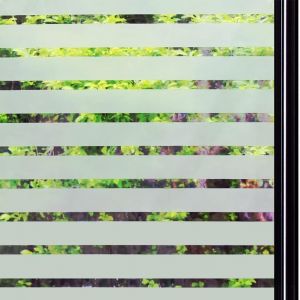 ERYI-Film Statique Autocollant Pour Fenêtre De Bureau, Maison, Cuisine (30,5 X 299,7 Cm, Larges Rayures) - Neuf