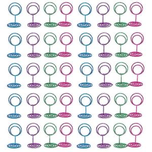 40Pcs Table Num&eacute;ro Supports Porte-Carte,Porte-Photo Pour Mariage,Anniversaire,Par - Neuf