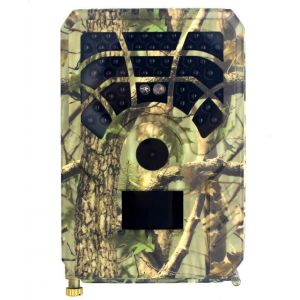 Mini caméra HD de faune, caméra de chasse photo piège 120° vision grand angle infrarouge vision nocturne caméra de surveillance caméra de chasse avec écran LCD - Neuf
