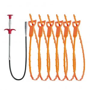 Kit de d&eacute;bouchage Cliganic avec furet flexible et crochet - Neuf