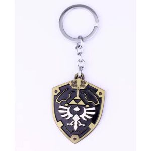 Porte-Cl&eacute; En M&eacute;tal Zelda - Bouclier En M&eacute;tal - Neuf