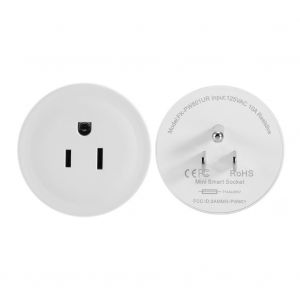 HJLIAN Prise intelligente Wi-Fi avec telecommande et interrupteur, prise americaine (2 pieces) - Neuf