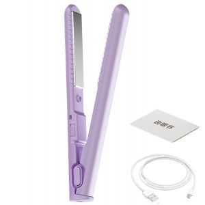 Kal-Min-I À Double Usage En Fer À Recrues, Lisser Les Lisseurs Et Bouclets, Lisser Les Lisseurs De Cheveux Sans Fil Les Lisseurs Portables Cair Curler Pour Les Types De Cheveux Courts Et To-Us Les Ch - Neuf