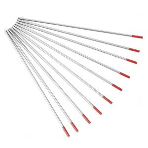 Electrode en tungstene WT20, tige TIG professionnelle 2 % thoriee pour machine a souder TIG (3,2 mm x 175 mm) - Neuf