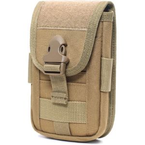 Petit Sac Molle (Kaki), Sac Tactique Multifonctionnel Edc, Sac Pour Téléphone Portable, Sac Banane - Neuf