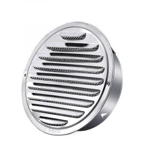 Grille de Ventilation - Adapté pour 100 mm d'Ouverture - Grille de Ventilation Ronde, en Acier Inoxydable de Trou de Ventilation Grille, avec le Net, Ronds Tuyau d'Échappement Grille de Ventilation - Neuf