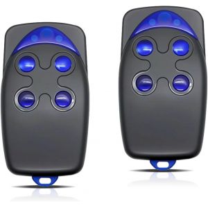 MEVRONISSHOP-433MHz Telecommande Portail Compatible avec FLO4-RS, 4 Canaux t&eacute;l&eacute;commande Porte de Garage pour FLO4,Lot de 2 Porte de Garage Distance de Transmission de 50 &agrave; 150 M - Neuf
