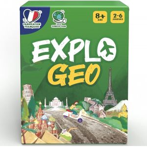 Explogeo - Jeux De Societe Enfant G&eacute;ograhie 8 Ans+ - Le Jeu De Devinettes Educatif Sur Les Pays Du Monde - Cadeau Garcon Et Fille - Fabriqu&eacute; En France - Jeu De Soci&eacute;t&eacute; Pour Famille - 2 &Agrave; 6 J[Z708] - Neuf