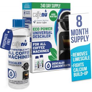 CHECARZHN--NO1-Détartrant Liquide Pour Machine À Café 400 Ml Eco | Liquide Detartrant Pour Compléter Votre Kit De Barista | Produit Universel Détartrant Delonghi, Nespresso, Lavazza | 4 Doses - Neuf