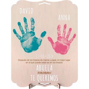 Cadres Empreintes Bébé Nouveau-Né Carte Cadeau Personnalisée Fête Des Mères Grand-Mère Carte Anniversaire Lettres Autocollantes Cadeau Pour Homme Femme Scrapbooking Empreinte Chien - Neuf