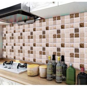 40 pièces de décoration de carreaux créatifs en mosaïque tridimensionnelle à film lumineux MSC074 - Neuf