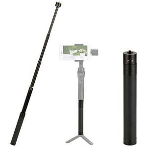 KALANKA-Tige de Selfie en Aluminium avec Adaptateur à vis 1/4, à Quatre Sections, élargir 17 cm - 74 cm Compatible avec DJI OSMO Mobile 3 Stabilisateur Feimu 2 / Gimbal Feiyu/Zhiyun Smooth Q & 4. - Neuf