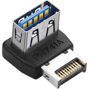 KALANKA-Adaptateur USB 3.1 pour panneau avant 10 Gbit/s Type E vers USB 3.1 Adaptateur de carte mère Type-E mâle vers USB A femelle Convertisseur de connecteur avant (PH741A) - Neuf