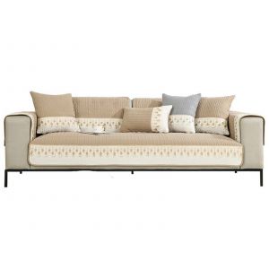 Housse De Coussin De Canap&eacute; Kaki 90x160cm, Antid&eacute;rapante Et Protectrice Pour Meubles - Neuf