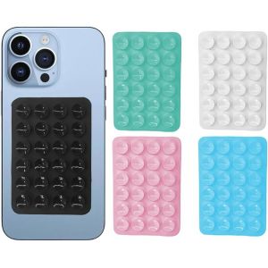 CHECARZHN--NO1-Pack De 5 Ventouses En Silicone Pour Tous Les Modèles De Téléphones, Support De Téléphone Antidérapant Pour Selfies Et Vidéos, Ventouse Unilatérale En Silicone - Neuf