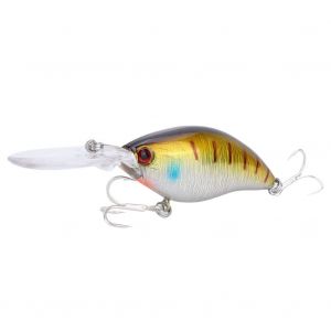 Leurre De Peche Flottant Pour La Plongee En Profondeur, Accessoire Pour Poissons D'eau Douce (Or Brosse) - Neuf