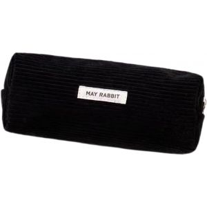 Sac à Stylo Grande Capacité, Étui à Crayons, Fournitures Scolaires pour Garçons Et Filles, Trousse Scolaire, Kit de Crayon en Toile Zippée, Sac de Rangement Cosmétique(Noir) - Neuf