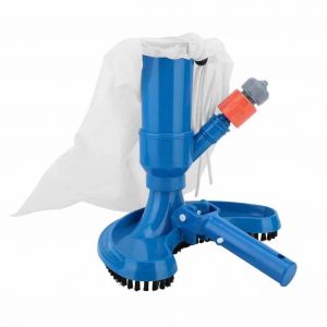 Aspirateur de piscine hors sol, aspirateur de piscine portable avec sac de sable et brosse, accessoire pour fontaine de bassin (sans tige) - Neuf