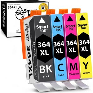 Compatible Remplacement Des Cartouches D'Encre Pour Hp 364 Xl 364Xl High Yield 4 Pack (Bk &C/M/Y) Pour Hp Photosmart 5510 5520 6510 6525 B210A C5380 Deskjet 3070A 3520 Officejet 4620 4622 - Neuf