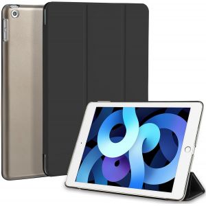 ELVORIX-Coque pour iPad 6&egrave;me/5&egrave;me g&eacute;n&eacute;ration 9,7 Pouces 2017/2018, &Eacute;tui de Protection L&eacute;ger Coque Arri&egrave;re en PC Rigide Translucide Givr&eacute; pour Apple iPad 6/5 Gen, Noir - Neuf