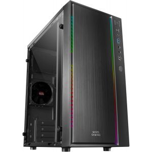ChenQuanSarl-Mcm, Bo&icirc;tier Pc Microatx, Mini Tour Compacte, 16 Modes Argb, Ventilateur 8 Cm, Noir - Neuf