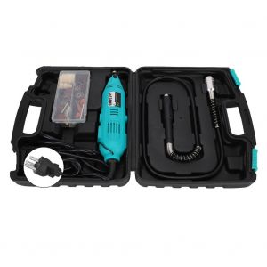 Mini perceuse electrique 130 W, kit d'outils rotatifs de poncage, de meulage et de polissage, prise 110-230 V US - Neuf
