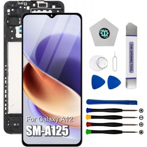CAUC-&Eacute;cran pour Samsung Galaxy A12 SM-A125F SM-A125M SM-A125U SM-A125N SM-A125W Complet LCD Tactile pour Samsung Galaxy A12 Display (avec Outil de r&eacute;paration) - Neuf