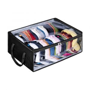 Sac de rangement pour casquettes de baseball avec fermeture &eacute;clair, id&eacute;al pour la maison et les voyages, pouvant contenir jusqu'&agrave; 40 casquettes, en tissu Oxford et PVC. - Neuf