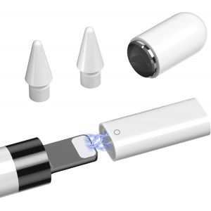 ERYI-Compatible Avec Apple Pencil Accessoires, Ipencil Magnétique Capuchon Adaptateur De Charge Et Pointes Accessoires De Remplacement Ensemble Pour Apple Pencil 1Ère Génération - Neuf