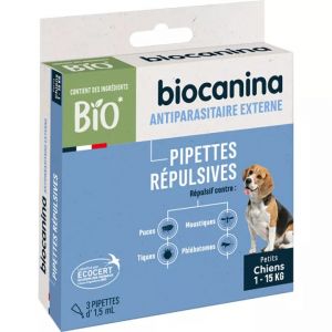 Biocanina Pipettes R&eacute;pulsives Chien Bio X3 - Neuf