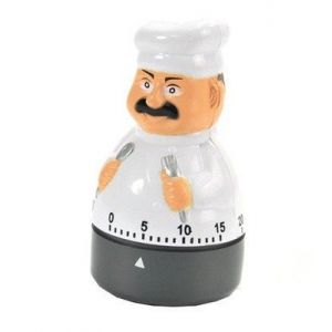 Minuterie De Cuisine, Minuterie Mécanique, Compte À Rebours De 60 Minutes, Réveil En Forme De Chef, Convient Aux Enfants Et Aux Personnes Âgées - Neuf