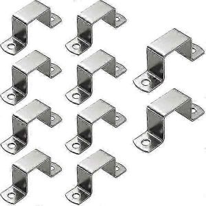 Nouveaux modèles 10 pièces 50*50mm Collier de serrage pour tube carré oblong, Collier de serrage pour tube carré en acier inoxydable, Collier de serrage pour tube en forme de U, Collier de serrage p - Neuf