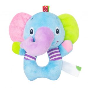 Lot De 2 Hochets Sensoriels En Coton Pour Bebe, Jouet Apaisant, Figurine Animale, Ideal Comme Cadeau - Neuf
