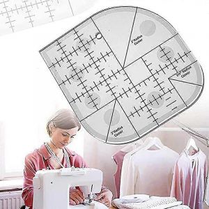 Coin Incurv&eacute; Cutter Ruler Acrylique Couture Quilt Ruler Couture Patchwork R&egrave;gle Mod&egrave;le De Couture Outils De Patchwork Fournitures De Couture Diy - Neuf