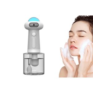 Distributeur de savon mousse &eacute;lectrique pour le bain des animaux et le nettoyage de la maison - Forme d'OVNI grise - Neuf