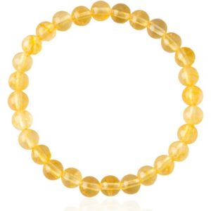 Kalsw-1 Pièces Bracelet De Perles,Bracelet De Citrine,Bracelet De Cristal Naturel,Bracelet Ajustable Pour Hommes Et Femmes,Bracelet Pierre Naturelle,Bracelet De Cristal 8mm Cadeau De Bijouterie - Neuf