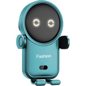 KALANKA-Support de t&eacute;l&eacute;phone portable sans fil pour voiture - 15 W - Pour iPhone 16, 15, 14, 13, 12, Mini Pro Max 11 XR, Samsung Galaxy S24 Ultra S23 S22 S21+ Note 20 (bleu) - Neuf