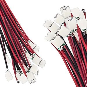 Kal-Lot De 50 Micro Diodes Led Pour Bricolage, Modélisme, Décoration, Mini Diode Électroluminescente Smd 0805 Soudée 20 Ma Avec Câbles Micro Fils De 16 Cm De Long, Blanc Chaud, Rose, Violet, Bleu - Neuf