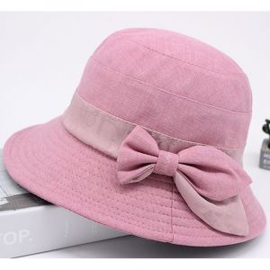 (Cuir Rose) 1 Chapeau Seau Pliable Pour Femme, Chapeau De Soleil À Large Bord, Chapeau D'église Kentucky Derby, Chapeau Cloche Pour Femme, Chapeau De Soleil - Neuf
