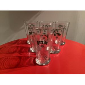 6 Perrier Glasses, 0.33 Cl - Neuf